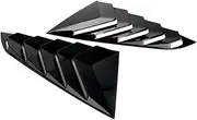 Car Rear Side Window Louver Cover Trim Compatible For Ford Mustang S650 GT 2024 Accessories(Black)