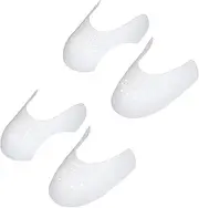[Casoter] 2 Pairs Shoe Shields, Shoe Crease Protector, Anti Crease Guard for Most Sneakers Creases Running and Casual Shoes White