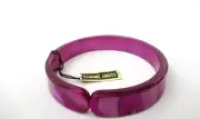 Bangle Bracelet Purple Moonglow Lucite, Vintage circa 1960's