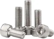 304 Stainless Steel Allen Socket Screw M1.4 M1.6 M2 M2.5 M3 M4 M5 M6 M8 DIN912 Hex Hexagon Socket Head Cap Machine Screw Screws (Color : 8mm_M6 10pcs)