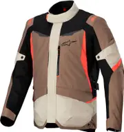 Alpinestars ST-1, textile jacket waterproof , color: Light Brown/Beige/Black/Neon-Red , size: XXL