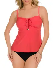 NEW Magicsuit MIRACLESUIT SWIMSUIT 8 38 TANKINI 2 Piece $150 RV Jezebel Pink