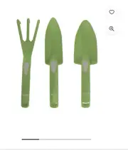 New Martha Stewart Garden Digging Tool Set Green Plastic Trowel Cultivator