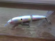 Custom Painted Rapala Jointed J-13 Pearl