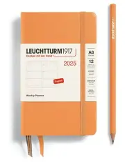 [LEUCHTTURM1917] Pocket (A6) Hardcover Weekly Planner 2025 in Apricot