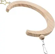 ORFOFE Parrot Shape Design Creative Bird Accessory for Pets Durable and Safe Hanging Perch for Parrots and Other Cage Birds