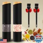 Electric Salt and Pepper Grinder Set - Adjustable Coarseness, Battery-Operate