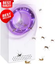 Mosquito Killer Lamp, Portable USB Bug Zapper, Quiet UV Trap for Indoor/Outdoor