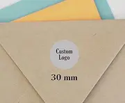 Self Inking Round Rubber Stamp Custom Monogram/Logo COLOP Stamper 30 mm / 3 cm