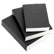 Set of 3 Sketchbook & Drawing Notebook, A5/A4/B5 Blank Sketch Book Black