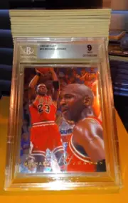 1995-96 Flair Basketball Series 1 Complete Set 1-150 - Michael Jordan BGS Mint 9