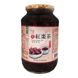 【韓味不二】傳統生茶系列罐裝1kg 3罐優惠 (水蜜桃蘋果/生黃金柚子茶/生蘋果茶/生檸檬茶/生紅棗茶)