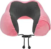 ANDRESLAD Portable Pillow Cover Zipper Replacement Travel Pillow Case for Airplane Car