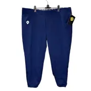 NWT DeMarini Adult XL Softball Athletic Pants Navy Blue Polyester Women's
