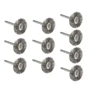 10Pcs Steel Wire Brush Cleaning Rust And Replacement for Power Drill