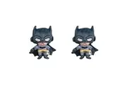 2x Batman Soft Plush Squeaking Dog Pet Interactive Fun Play Toy 20cm Grey Black
