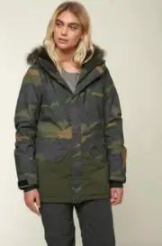 O'Neill V6909 Womens Army Green Zeolite Jacket Size XS