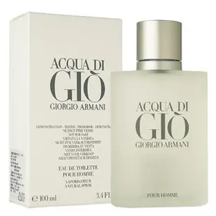 Giorgio Armani 亞曼尼寄情水男性淡香水 100ml-Tester包裝