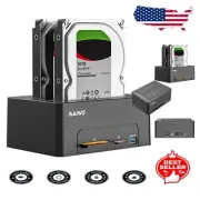 44TB SATA Hard Drive Duplicator Docking Station with SD/CF Card Reader - USB 3.0