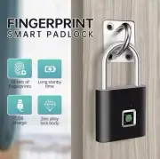 Smart Fingerprint Padlock USB Rechargeable Keyless Lock Waterproof Anti-Theft