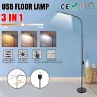 LED Floor Lamp 360 Gooseneck 3 Color St+anding Lamp For Reading Office Bedroom