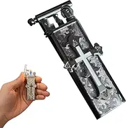 Vintage Stylish Cross Design Lighter, Vintage Lighter, Refillable Lighters, Unique Gifts for Men, Fathers, Husbands (White)