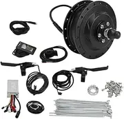 48V 500W Electric Bike Conversion Kit Front Drive Hub Motor DIY Kit with GD01 Panel Meter Accessory (for 28/29in 700C Wheel Spokes)