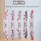 5pcs/set Nail Art File Half Moon Shape Multifunctional Sandpaper Dual Ended
