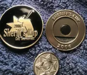 Sheriff’s Cup Golf Tournament 2006 Magnetic Poker Chip w/ Marker.