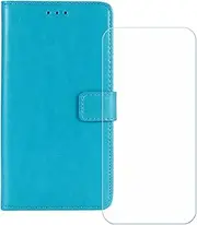 LCEHTOGYE Cover for Lebest L20 2109 + HD Tempered Glass,Shell BracketBumper Protective Back Case - Anti-Scratch Screen Protector for Lebest L20 2109 - HZFM -TBlue