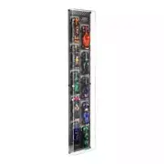 UNIQUEDISPLAY Wall Display Case for 10x LEGO Speed Champions: Formula 1 Range