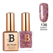 Billionaire Gel Polish UV LED & Nail Lacquer Duo 136 Oceanic Shimmer 15ml