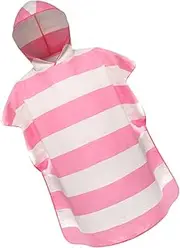 Surf Poncho Change Robe with Hood Thick Microfiber Wetsuit Changing Towel for Outdoor Sports Men and Women, Pink