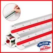 30cm 12.6'' AU STOCK Triangular Scale Ruler Engineer Metric Tool 1:100~1:500