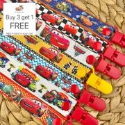 Dummy Clip - Pacifier Chain - Binky Band - Soother Holder - Dummie Strap - Cars