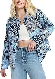 [Vera Bradley] Women's Quilted Jacket with Pockets (Extended Size Range)