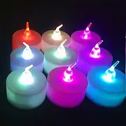 LED Candles Tea Lights Flameless Candles Christmas/Halloween Decoration LED Candles Pack Lasts 2X Longer Realistic Tea Lights Tealights Battery Operated Candle