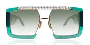 Anna-Karin Karlsson LE SWAG Emerald Women’s Sunglasses Green Size 47