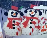 THL Crafts SNOWMAN Sequin Bead Christmas Ornament Kit Vintage Designer Vintage