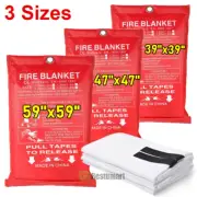 XXL XL Large Fire Blanket Fireproof Home Kitchen Office Caravan Emergency Safety