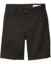 Volcom EB1327 Kids Black Chino Shorts Size 24