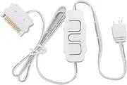 ARGB Controller 5V 3Pin SATA Power Supply ARGB Light Stripe Remote Controller, ARGB PC Fans Controller Kit for PC Rainbow LED Strip, Computer ARGB Fans (White)