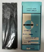 12 Pcs Size 20 HSS Black Finish Twist Drill Bit Extension 6" Split Point 135