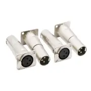 50 V Max. 2.5 mm² (14 AWG) Audio Studio Amp Panel Mount Connector Adapter Plug