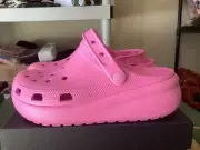 CROCS Kids' Platform Shoes - Cutie Crush Clogs, Platform Shoes for Girls Sz 6