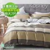 在飛比找遠傳friDay購物優惠-《KOSNEY 洛林》特大100%天絲TENCEL四件式兩用