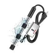 2000w Immersion Water Heater with Thermostat, Temperature Control Black-2000w
