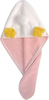 TINEASUR Hair Dry Hat Soft Microfiber Wet Hair Wraps Hair Wrap Towel Bath Cap Pink 52 * 23cm