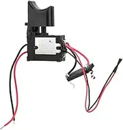 Drill Trigger Switch, 7.2V-24V Cordless Drill Switch Drill Speed Control with Reverse for Lithium Battery Drill Trigger Switch with Small Light