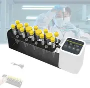Long Axis Rotary Mixer,Tube Mixer Shaker,20-80rpm Adjustable,Timer 1min-24h,Knob/Touch Control,for 2/5/10/15/50ml Test Tubes,Running Smoothly,for Solid Powder,Blood,RML-80Pro